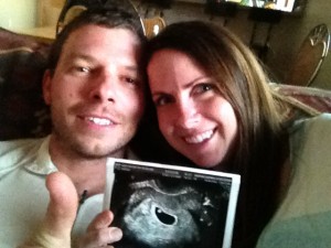 John and I with ultrasound